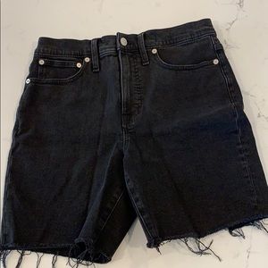 Madewell High Rise, Mid-length Denim Shorts